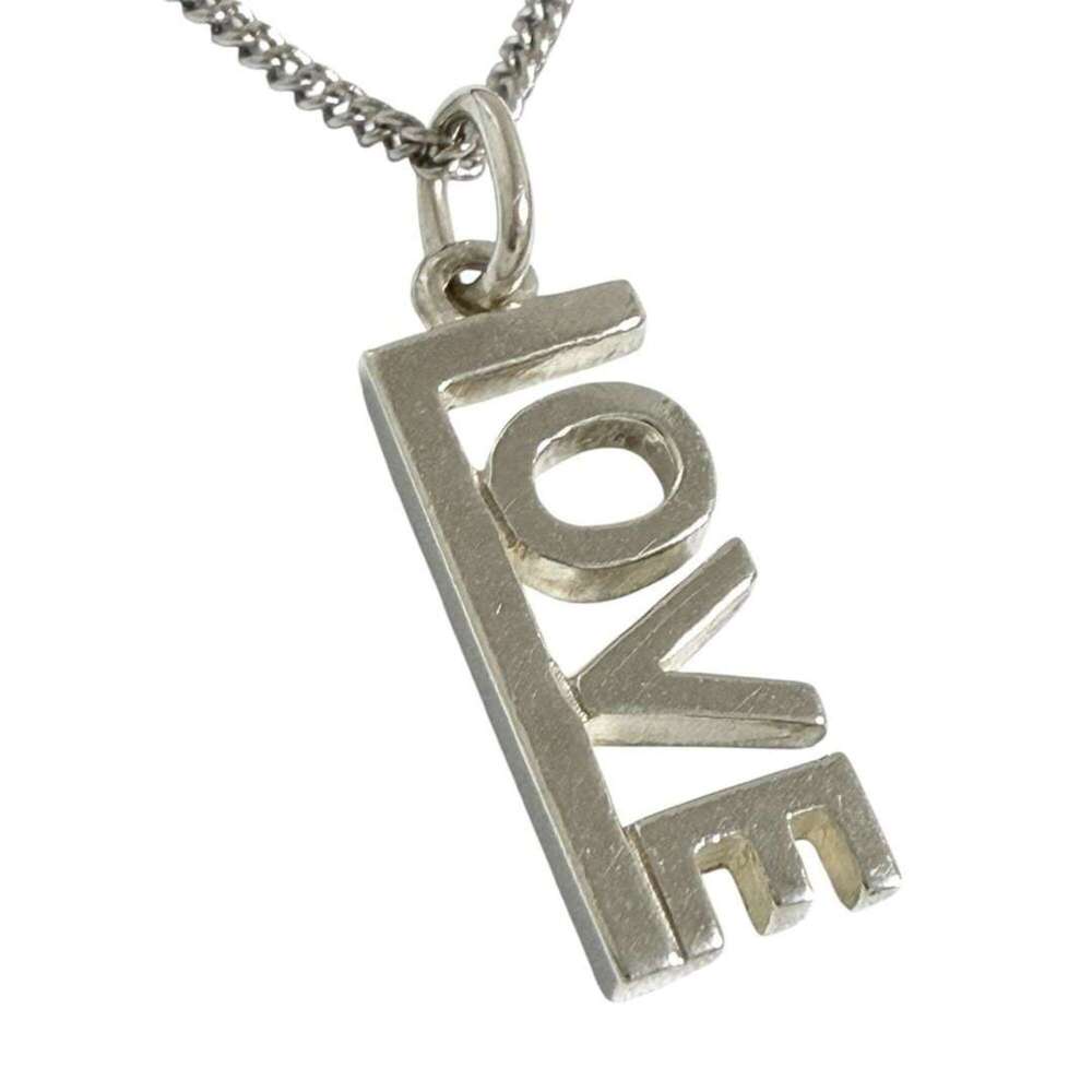 Tiffany & Co. Women's LOVE Charm Pendant Necklace with Aftermarket Chain
